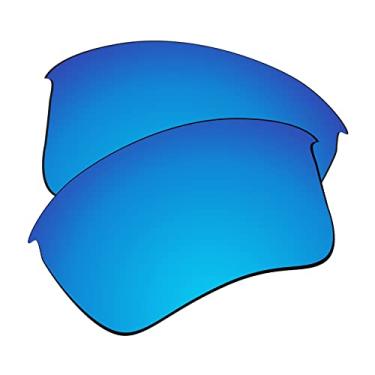 Imagem de EZReplace Lentes de reposição para óculos de sol Oakley Flak Jacket XLJ (lentes polarizadas) – Serve para armação Oakley Flak Jacket XLJ (azul gelo)