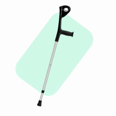 Imagem de Muleta Canadense Ortopédica Ajustável, Alumínio e Plástico, 91-120 cm, Apoio Anatômico, Suporta 130 kg, Estrutura Firme e Leve, Mobilidade Segura, Safe Medic