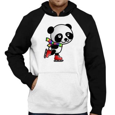 Imagem de Moletom Panda de Patins - Foca na Moda, Branco, Preto, M