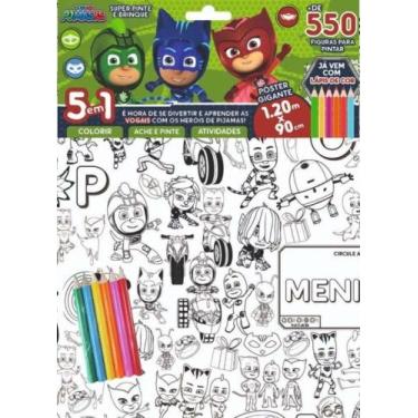 Imagem de Livro - PJ Mask - Super - Pinte e brinque - On Line Editora