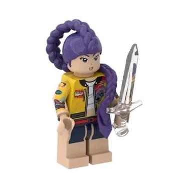 Imagem de Kpop Demon Hunters 8pcs Mini Figuras Blocos De Montar Colecionáveis De