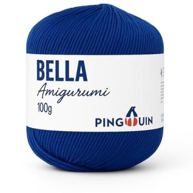 Imagem de Linha Bella Amigurumi 100 Gramas - Pingouin, 9585 Azul Royal Rede