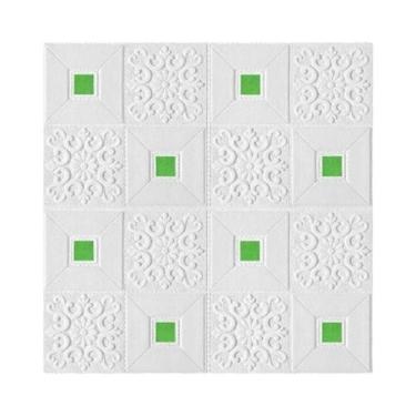 Imagem de Papel De Parede 3D Grande 70x70cm Com Efeito Tijolo, 10 Peças, Adesivo