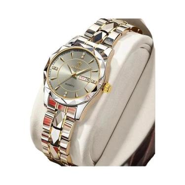 Imagem de Relógio De Pulso Feminino De Luxo À Prova d'Água Com Luz, Relógio De Q