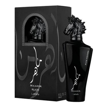 Imagem de Maahir Black Edition Lattafa Eau de Parfum 100ml Perfume Unissex-Unissex