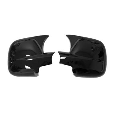 Imagem de Compatível com peugeot parceiro ii tepee 2012-2018 carro retrovisor espelho lateral capa asa porta exterior habitação guarnição adesivo adesivo(Gloss Black)