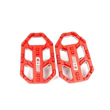 Imagem de Anti-derrapante Acessórios Apoio para os pés Footpegs Pedais para CB500 F CB500F CB 500 2013-2018 2017 2016 15(Red)