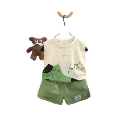 Imagem de Conjunto De Roupas De Verão Para Bebês Meninas E Meninos 2 Peças Colet