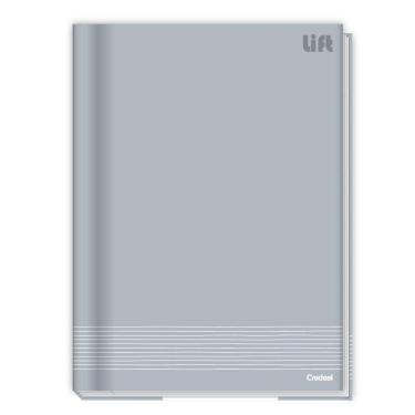 Imagem de Caderno Brochura Universitário Capa Dura A4 1 Matéria 80 Folhas Lift Credeal Cinza