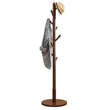 Imagem de SLGGPJBU Cabideiro de chão com economia de espaço, moderno, suporte para casaco de poste único, suporte de casaco em forma de árvore, suporte de entrada de corredor