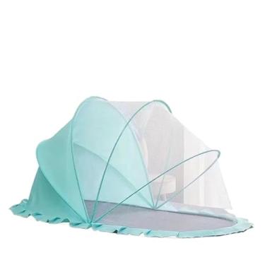 Imagem de Berço portátil com rede mosquiteira, cercado para brincar.(verde)