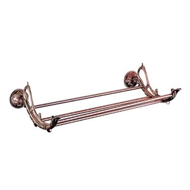 Imagem de 3FLQOOPP Suporte de toalha de parede de ouro rosa com gancho para toalhas, escova de vaso sanitário, suporte de papel de seda, dispensador de sabão para chuveiro, acessórios de banheiro, gancho para