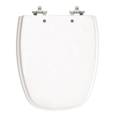 Imagem de Assento Sanitário Monte Carlo Branco Tampa para Vaso Deca de Madeira L