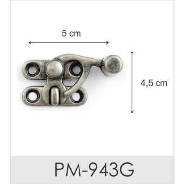 Imagem de 2 unidades Fecho Grande - Artesanato & Co., Ouro Velho