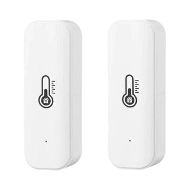 Imagem de Sensor De Temperatura E Umidade WiFi Inteligente, Higrômetro Interno C