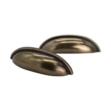 Imagem de Puxador Concha Puxador Armario Gaveta Colonial Moveis Retro (2, Ouro Envelhecido)