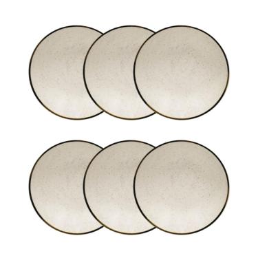 Imagem de Conjunto 6 Pratos Fundos 20,5cm Brisa Cerâmica Oxford