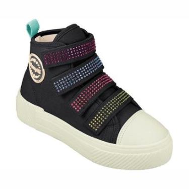 Imagem de TÊNIS INFANTIL CANO MÉDIO PAMPILI MAX PRETO 726003-Feminino