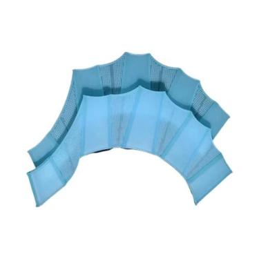 Imagem de Luvas De Natação Ajustáveis De Silicone Tipo Sapo Com Membranas Para T