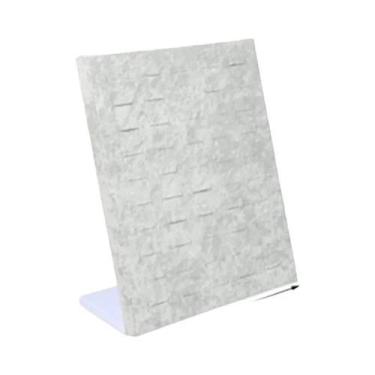 Imagem de Suporte Expositor De Joias Em Veludo Preto E Cinza, Portátil, Para Ané