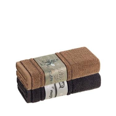 Imagem de Kit Toalhas Banho Infantil 2 Peças Karsten, SKATE / T-REX