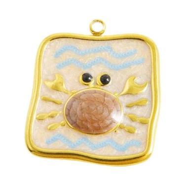 Imagem de Pingente De Animais Marinhos Em Aço Inoxidável 5 Peças: Lagosta, Caran