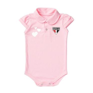 Imagem de Body São Paulo Polo Rosa Torcida Baby