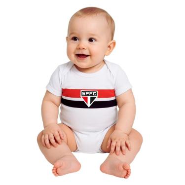 Imagem de Body Bebê São Paulo Jogo Branco Oficial