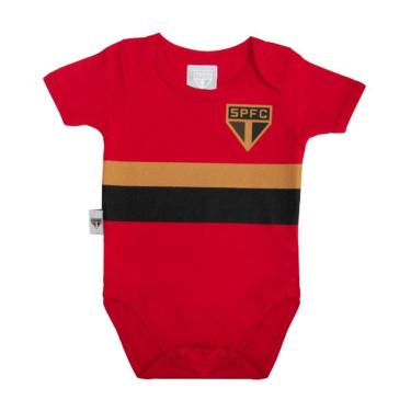 Imagem de Body Bebê São Paulo Estampa Dourada Oficial