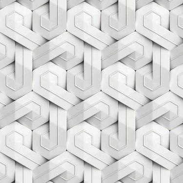 Imagem de Papel Parede 3D Lajota Letra P Adesivo Sala Quarto Lavatorio