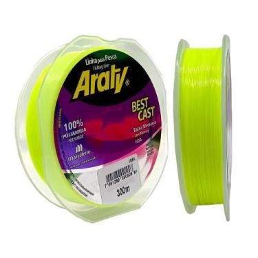 Imagem de Linha de Pesca ARATY BEST CAST - 300M, 0,40mm, Amarelo