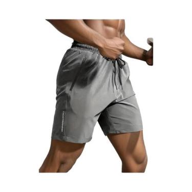 Imagem de Shorts Esportivos Masculinos De Secagem Rápida E Respiráveis Com Cordã