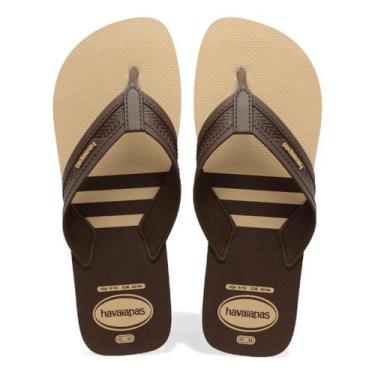 Imagem de Chinelo Masculino Havaianas City Basic Original, Dourado cafe, 40