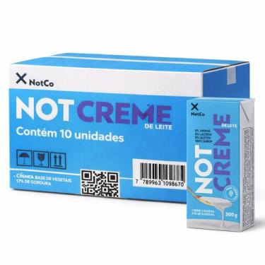 Imagem de Kit 10 Creme de Leite Vegetal NOTCREME 200g - NotCo