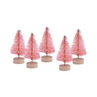 Imagem de Mini Árvore De Natal Artificial 30PCS Decoração DIY Papai Noel Neve De
