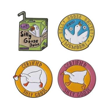 Imagem de Broche De Esmalte De Desenho Animado Pato Fitness: Se Fazerem Valar O 