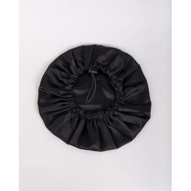 Imagem de Touca de Seda 100% Pura Dupla Face - Black - pura seda beauty