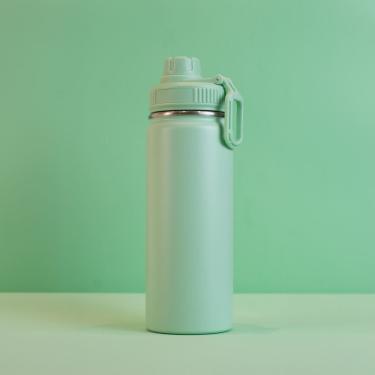 Imagem de Garrafa Térmica com Alça e Bico 570ML para Bebidas Quentes Ou Frias em Aço Inox Parede...
