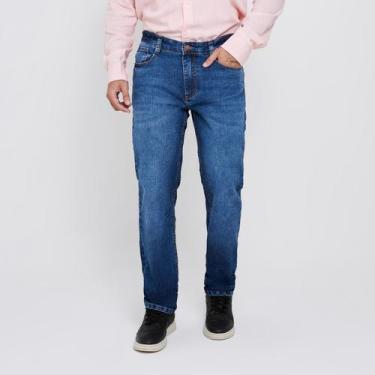 Imagem de Calça Jeans Masculina Slim Antonio - DOCT, Indigo médio, 40