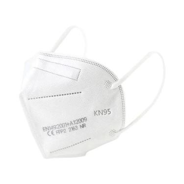 Imagem de Máscara FFP2 Preta 10-100pcs 5 Camadas Kn95 Aprovada Pelo CE Respirado