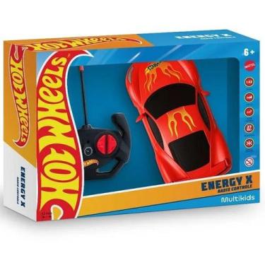 Imagem de Carrinho de Controle Remoto HOT Wheels 4 Canais Vermelho com LUZ Multi