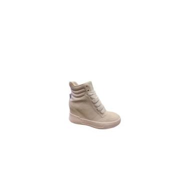 Imagem de Tênis Sneaker-Tênis Com Salto ramarim, Branco, 37