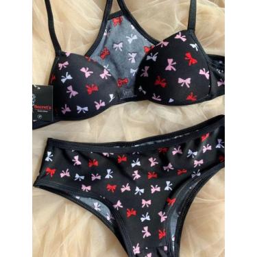 Imagem de Lingerie juvenil menina moça - Secrets moda íntima , Preto, G