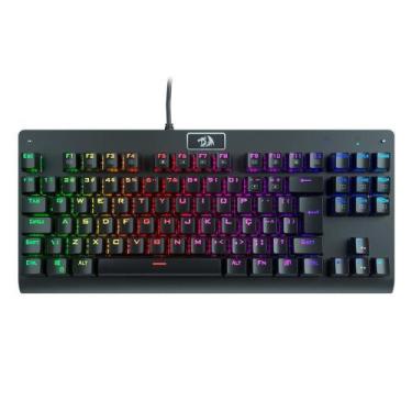 Imagem de Teclado Mecânico Gamer Redragon Dark Avenger, RGB, Switch Black, ABNT2