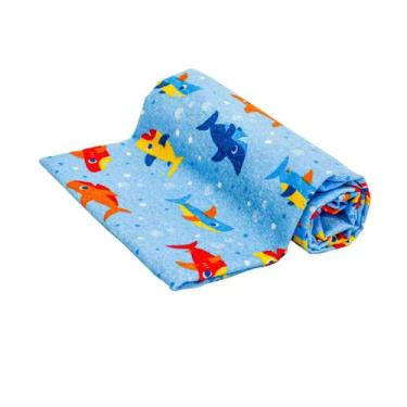 Imagem de Toalha de banho-praia infantil estampada 70cm x 1,20m kids-baby joy, T