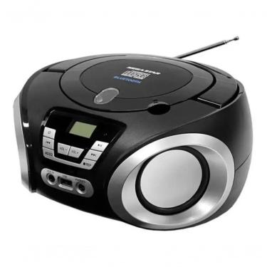 Imagem de Cd Player Portátil Mega Star MP-1842BT com Rádio Fm Bluetooth Usb Entrada Auxiliar Bivolt Preto