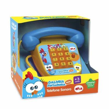 Imagem de Telefone Musical - Foninho Sonoro - Galinha Pintadinha Mini - Elka - E
