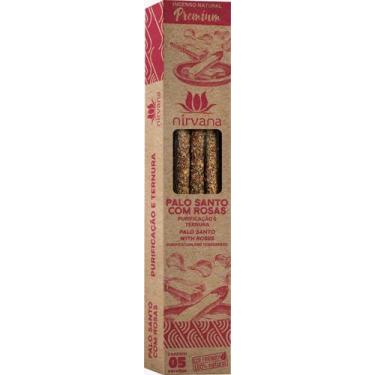 Imagem de Incenso natural premium  palo santo com rosas - nirvana