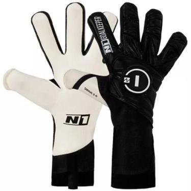 Imagem de Luva de Goleiro Profissional N1 Sirius 2.0 - N1 Goalkeeper, Preto, 11