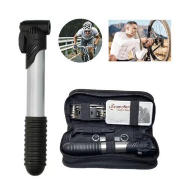 Imagem de Kit Ferramentas Chaves Bike Bomba Remendo Reparo Bicicleta - Farol de 
